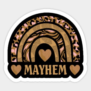 Great Gift Classic Mayhem Proud Name Christmas 70s 80s 90s Sticker